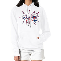 New England Patriots Starter Women's Drive-In Sign Pullover Hoodie - White for sale