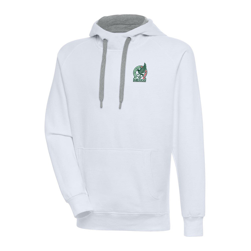 Mexico National Team Antigua Takeover Pullover Hoodie - White cheap