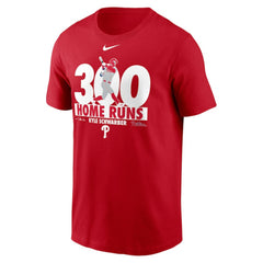 Kyle Schwarber Philadelphia Phillies 300 Home Runs Milestone T-Shirt Red
