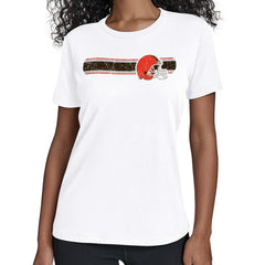 Cleveland Browns Starter Women's Team Stripe T-Shirt - White outlet