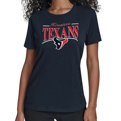 Houston Texans Starter Women's Arch Stripe T-Shirt - Navy sale