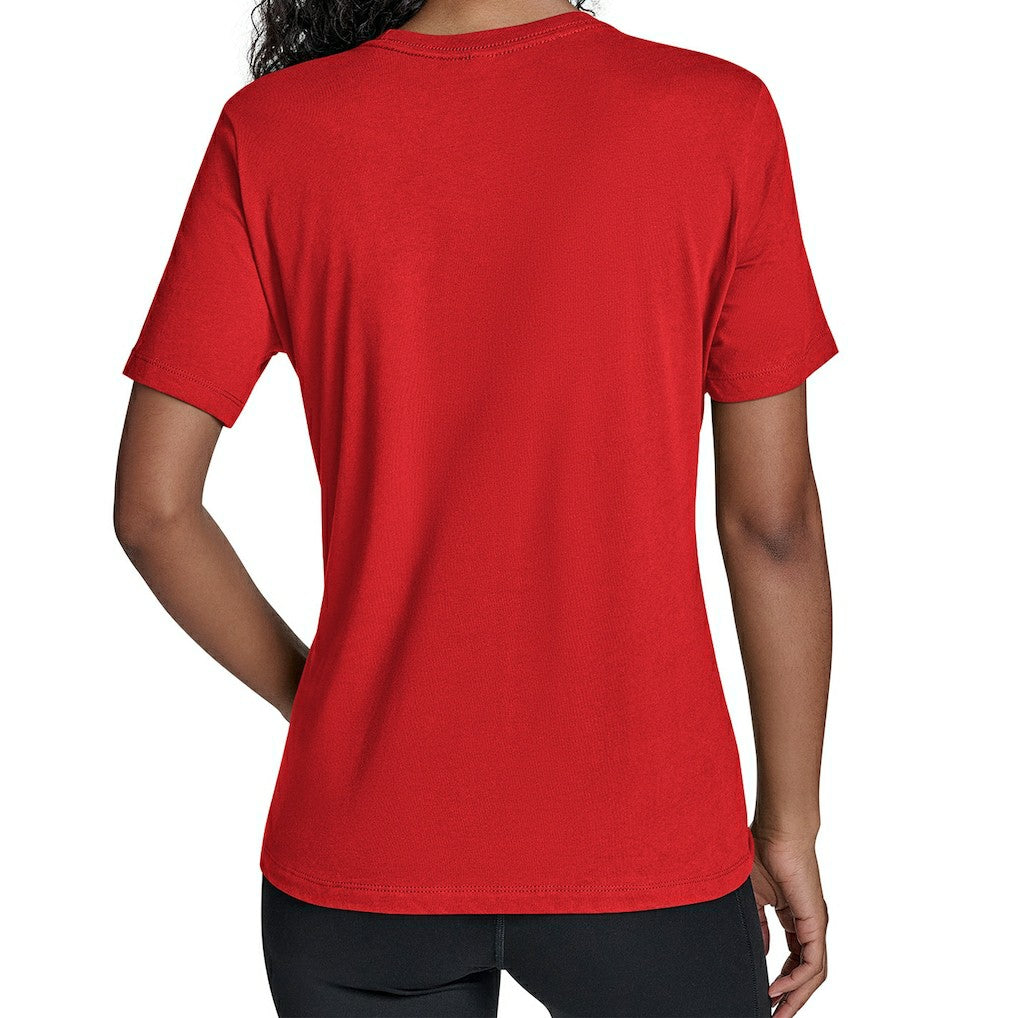 Kansas City Chiefs Starter Women's Arch Stripe T-Shirt - Red outlet