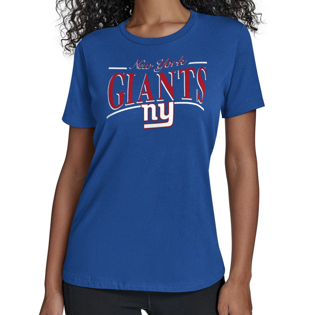 New York Giants Starter Women's Arch Stripe T-Shirt - Royal discount