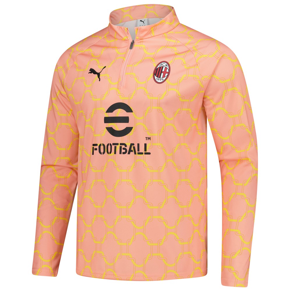 AC Milan 2025/26 Pre-Match dryCell Quarter-Zip Top - Light Orange cheap
