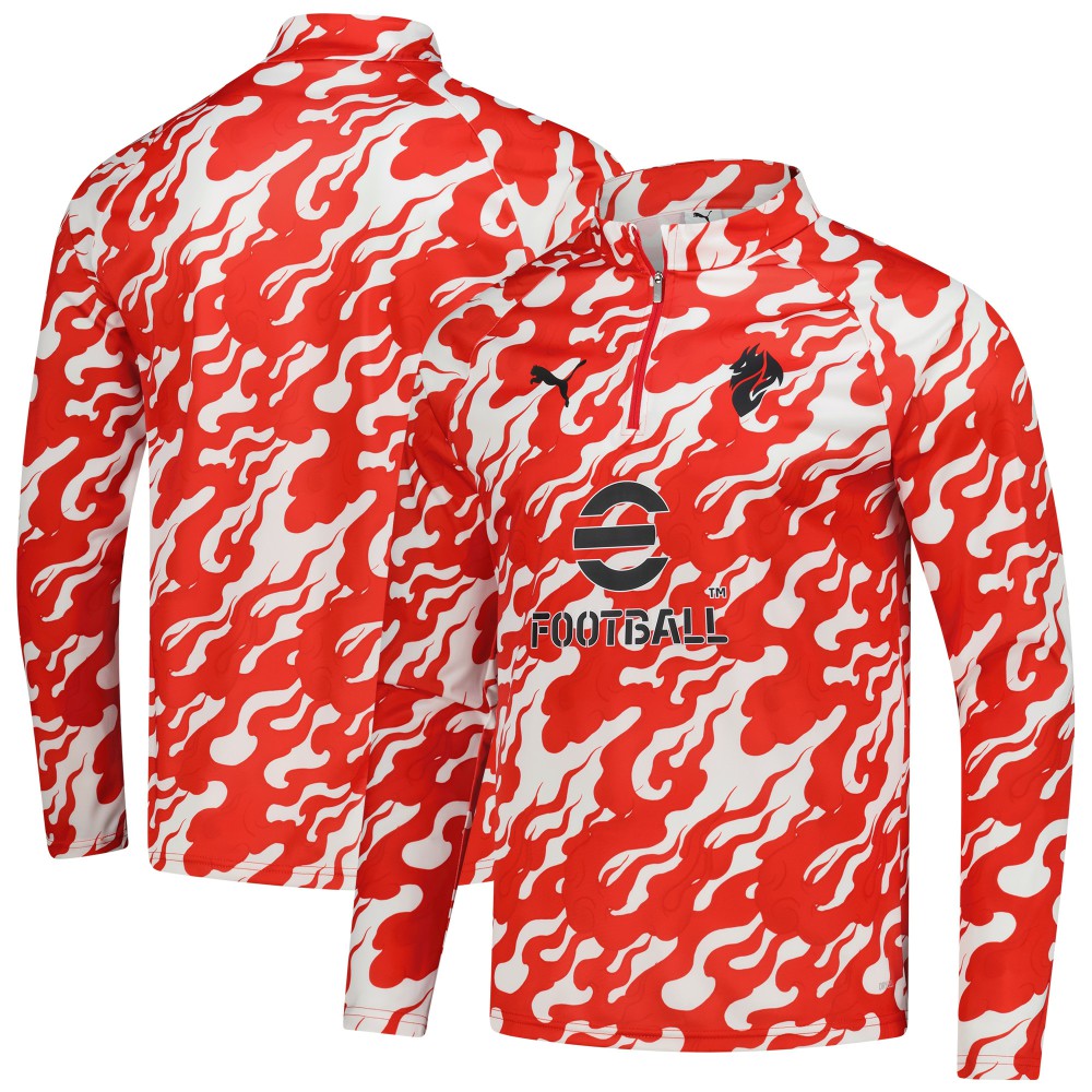 AC Milan 2025/26 Pre-Match dryCell Quarter-Zip Top - Red for sale