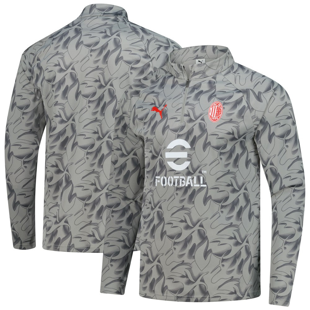 AC Milan 2025/26 Pre-Match dryCell Quarter-Zip Top - Gray sale