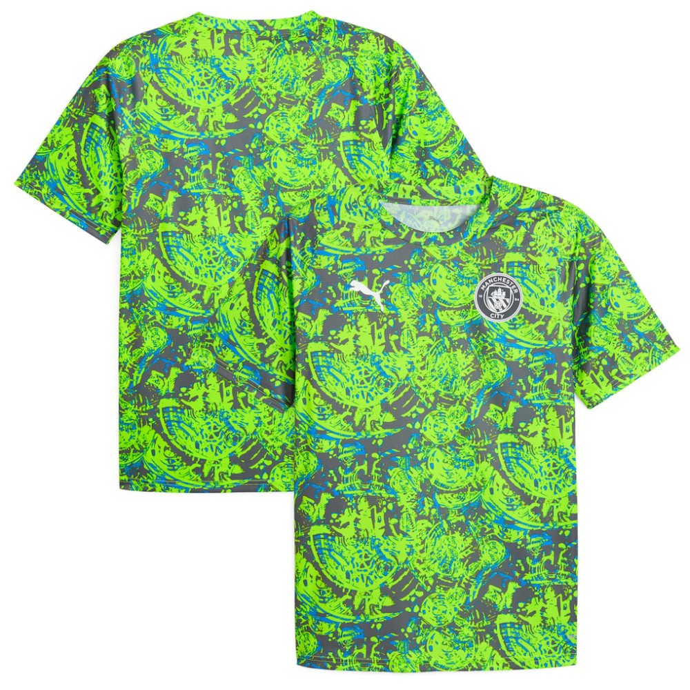 Manchester City 2025/26 Pre-Match Training Jersey - Green sale