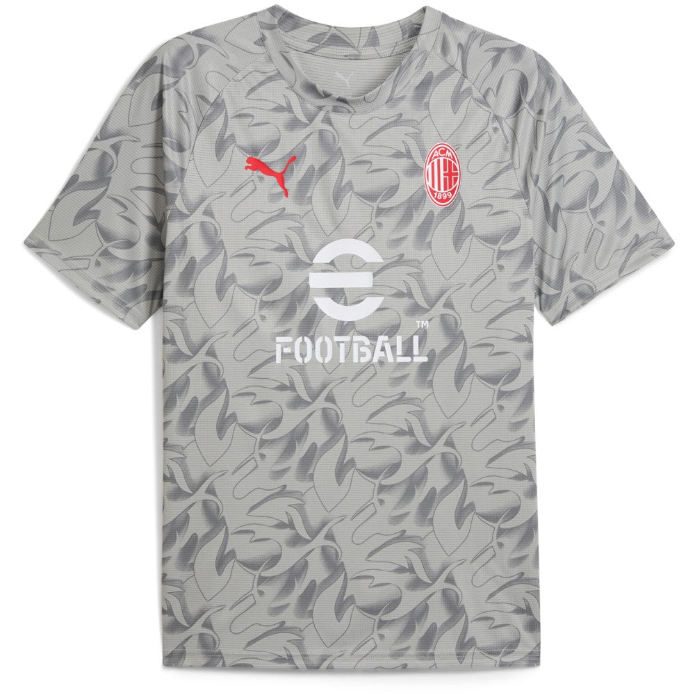 AC Milan 2025/26 Pre-Match Training Jersey - Gray on sale