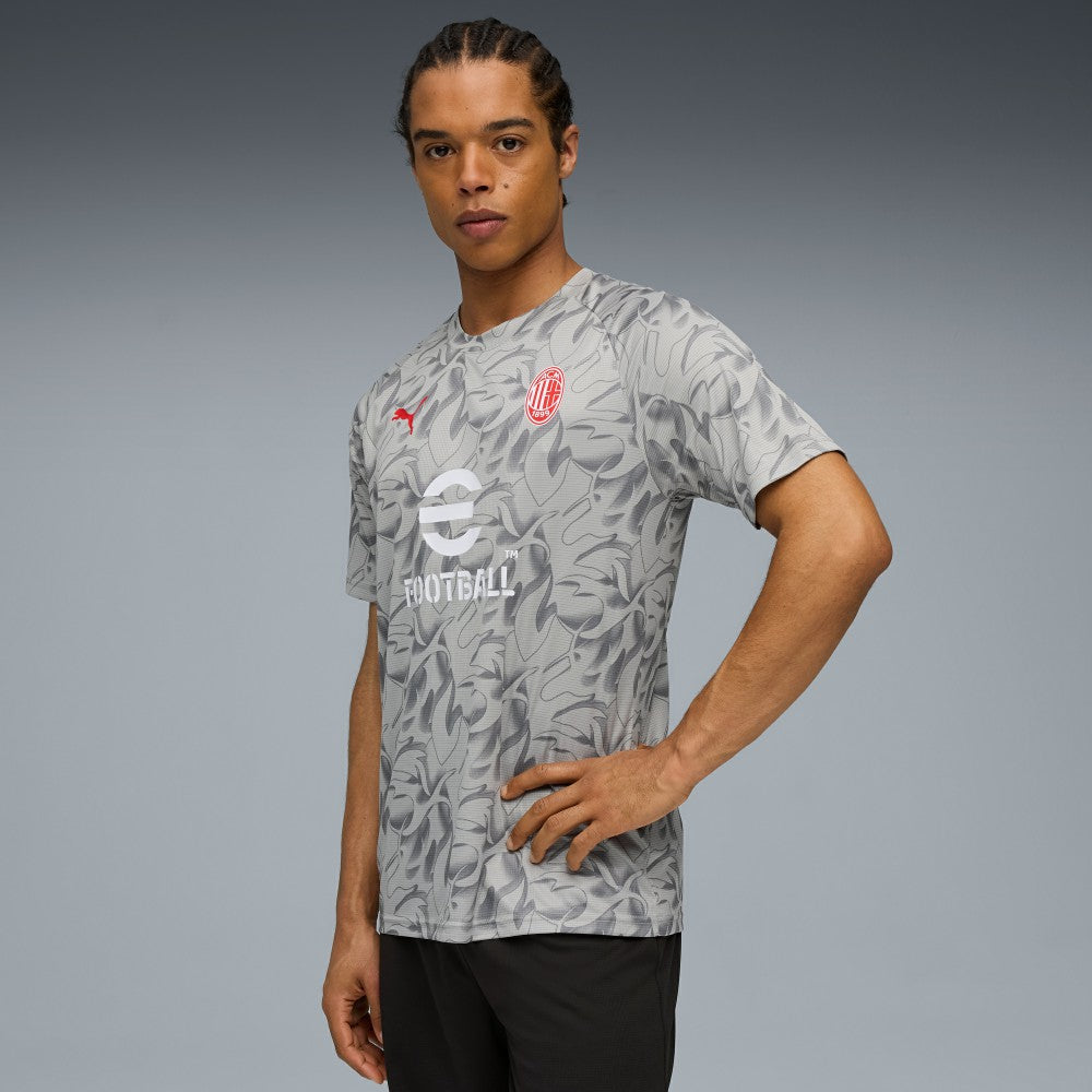 AC Milan 2025/26 Pre-Match Training Jersey - Gray on sale