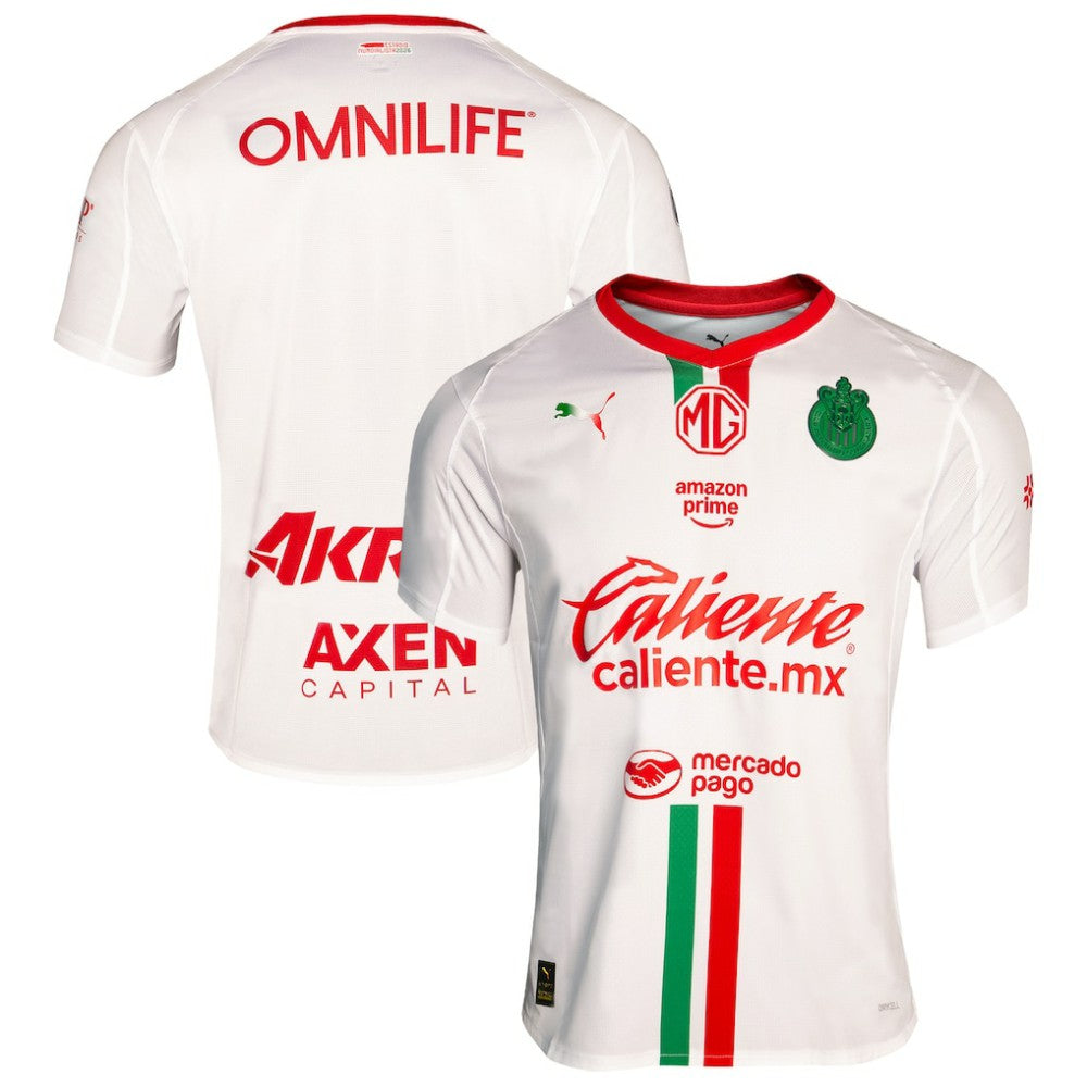 Chivas 2025/26 Away Jersey - White on sale