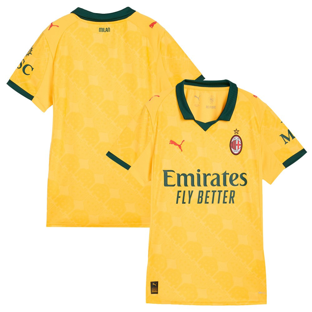 AC Milan Women's 2025/26 Third Replica Jersey - Yellow on sale