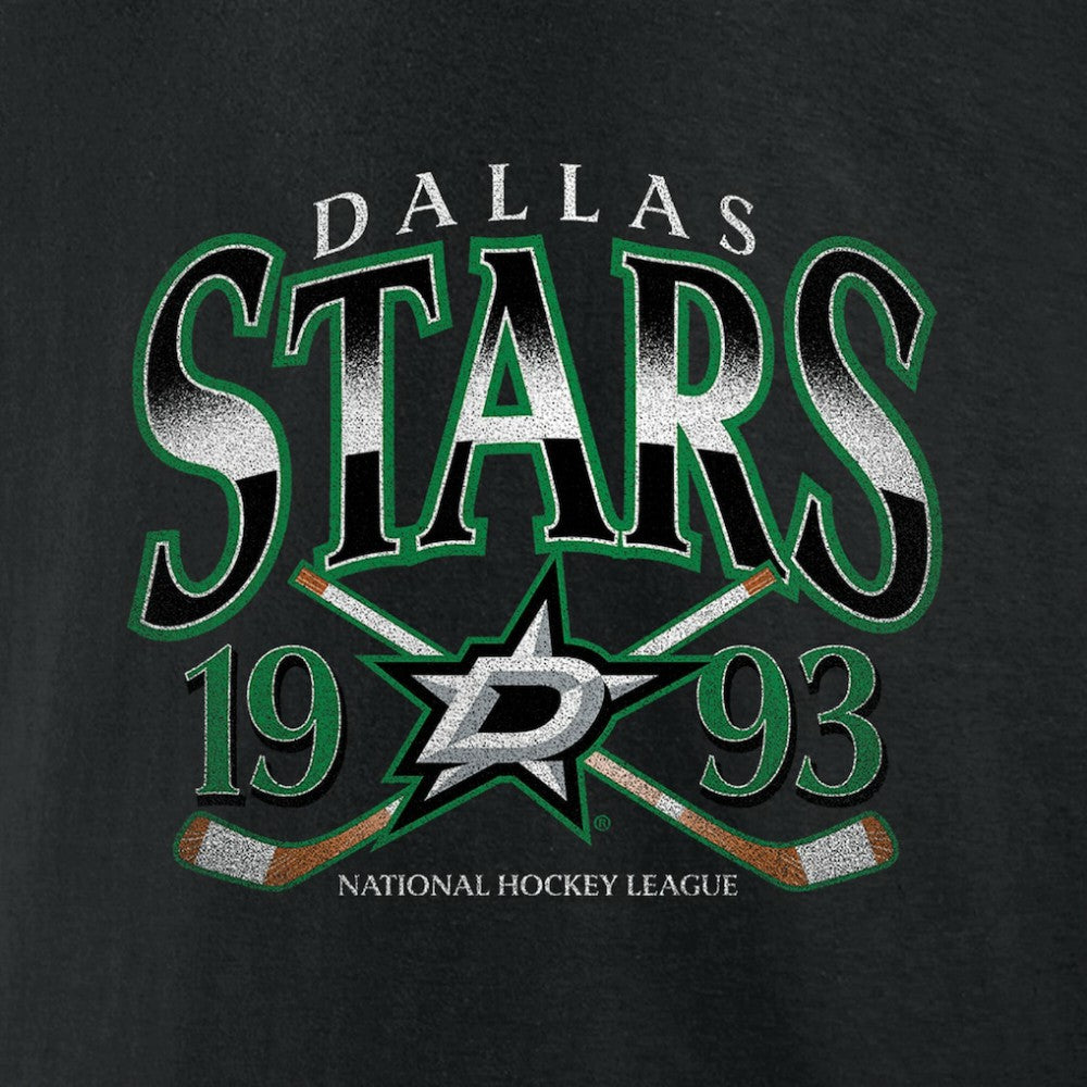 Dallas Stars Retro Cross Sticks T-Shirt - Black T-shirts