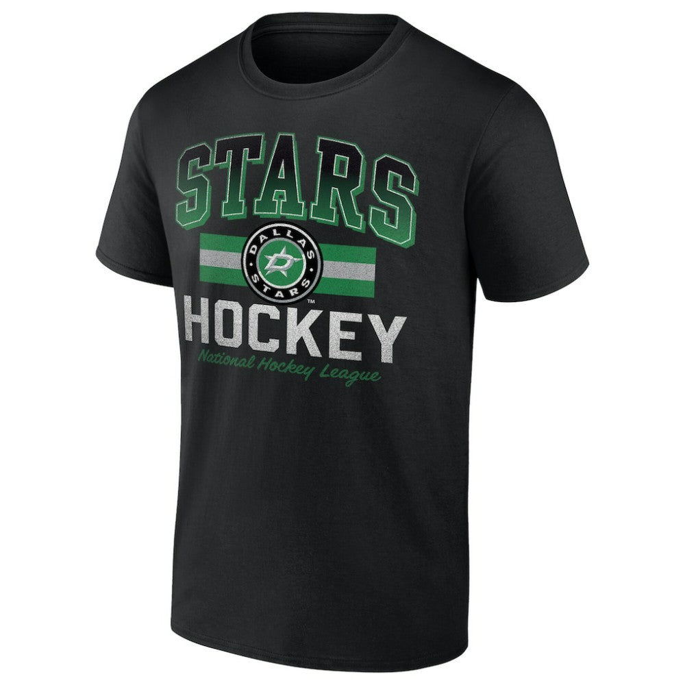 Dallas Stars Retro Stripe T-Shirt - Black T-shirts