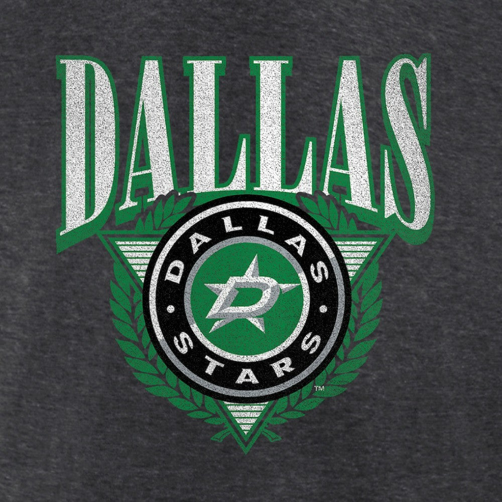 Dallas Stars Retro Seal T-Shirt - Charcoal T-shirts