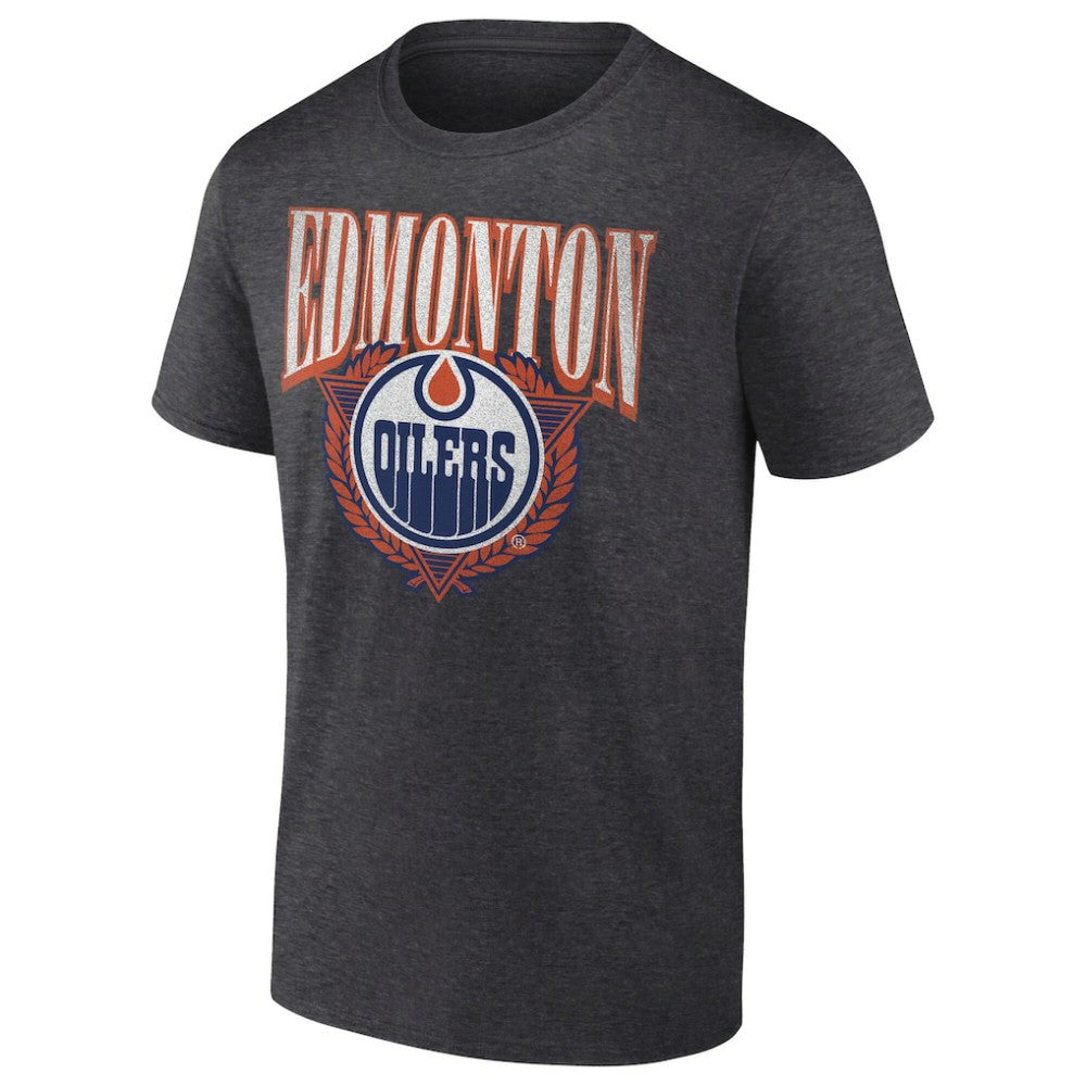 Edmonton Oilers Retro Seal T-Shirt - Charcoal T-shirts