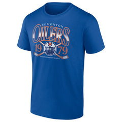 Edmonton Oilers Retro Cross Sticks T-Shirt - Royal T-shirts