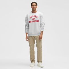 Detroit Red Wings lululemon Steady State Crew - Heathered Core Ultra Light Grey