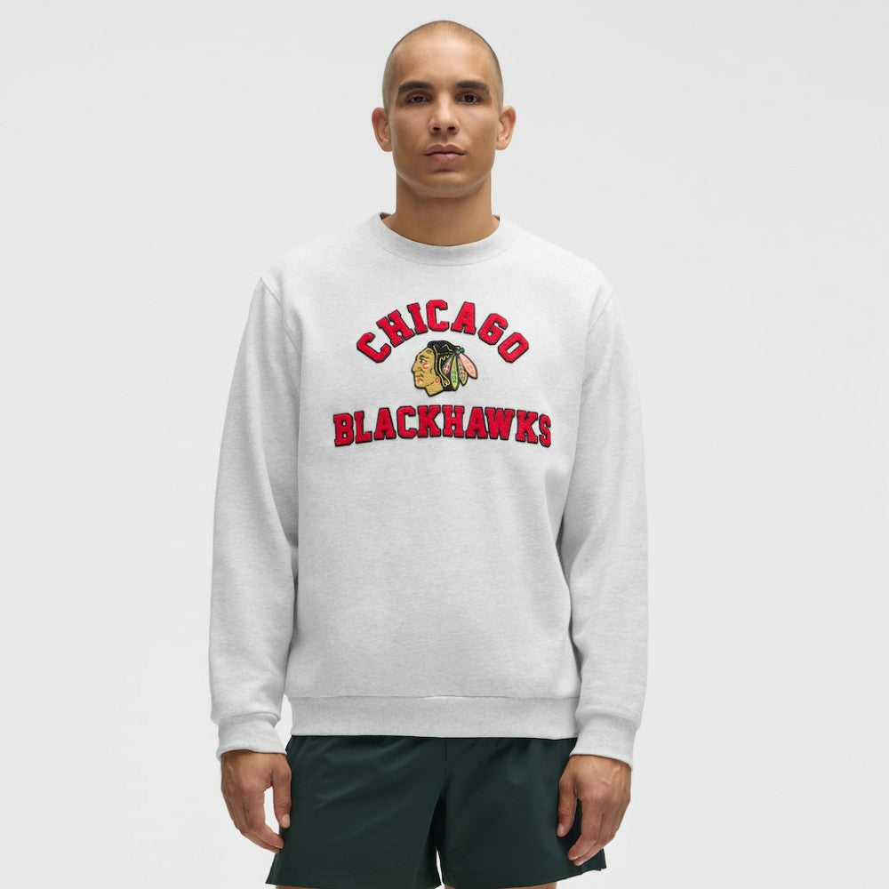 Chicago Blackhawks lululemon Steady State Crew - Heathered Core Ultra Light Grey