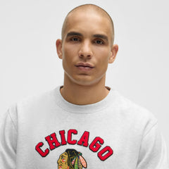 Chicago Blackhawks lululemon Steady State Crew - Heathered Core Ultra Light Grey
