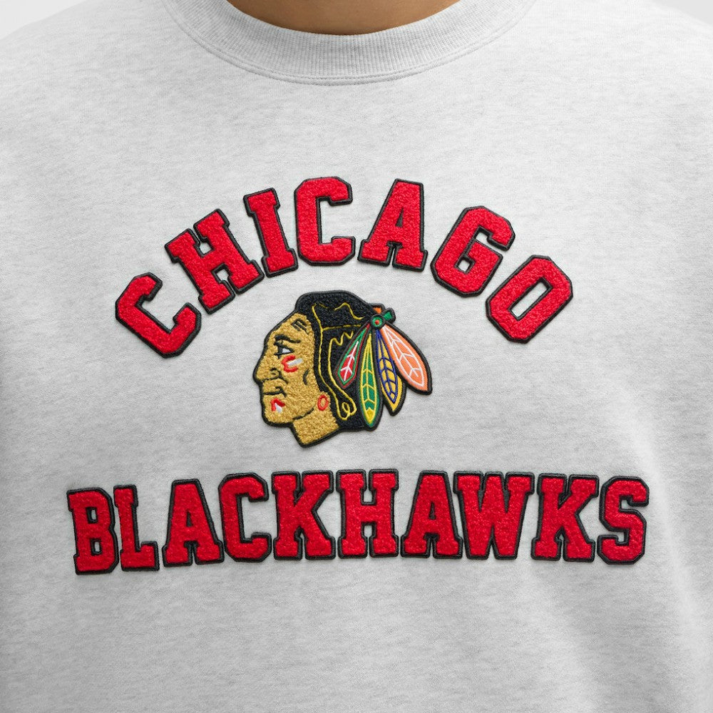 Chicago Blackhawks lululemon Steady State Crew - Heathered Core Ultra Light Grey
