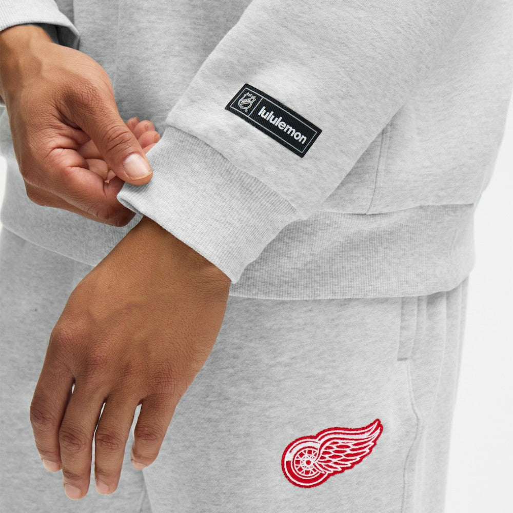 Detroit Red Wings lululemon Steady State Pullover Hoodie - Heathered Core Ultra Light Grey Hoodies