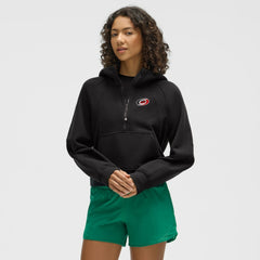 Carolina Hurricanes lululemon Women's Scuba Oversized Half-Zip Hoodie - Black Hoodies