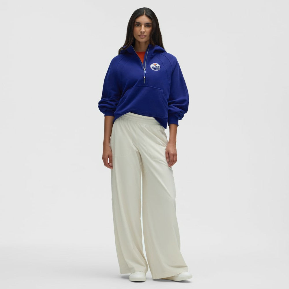 Edmonton Oilers lululemon Women's Scuba Oversized Half-Zip Hoodie - Larkspur Hoodies
