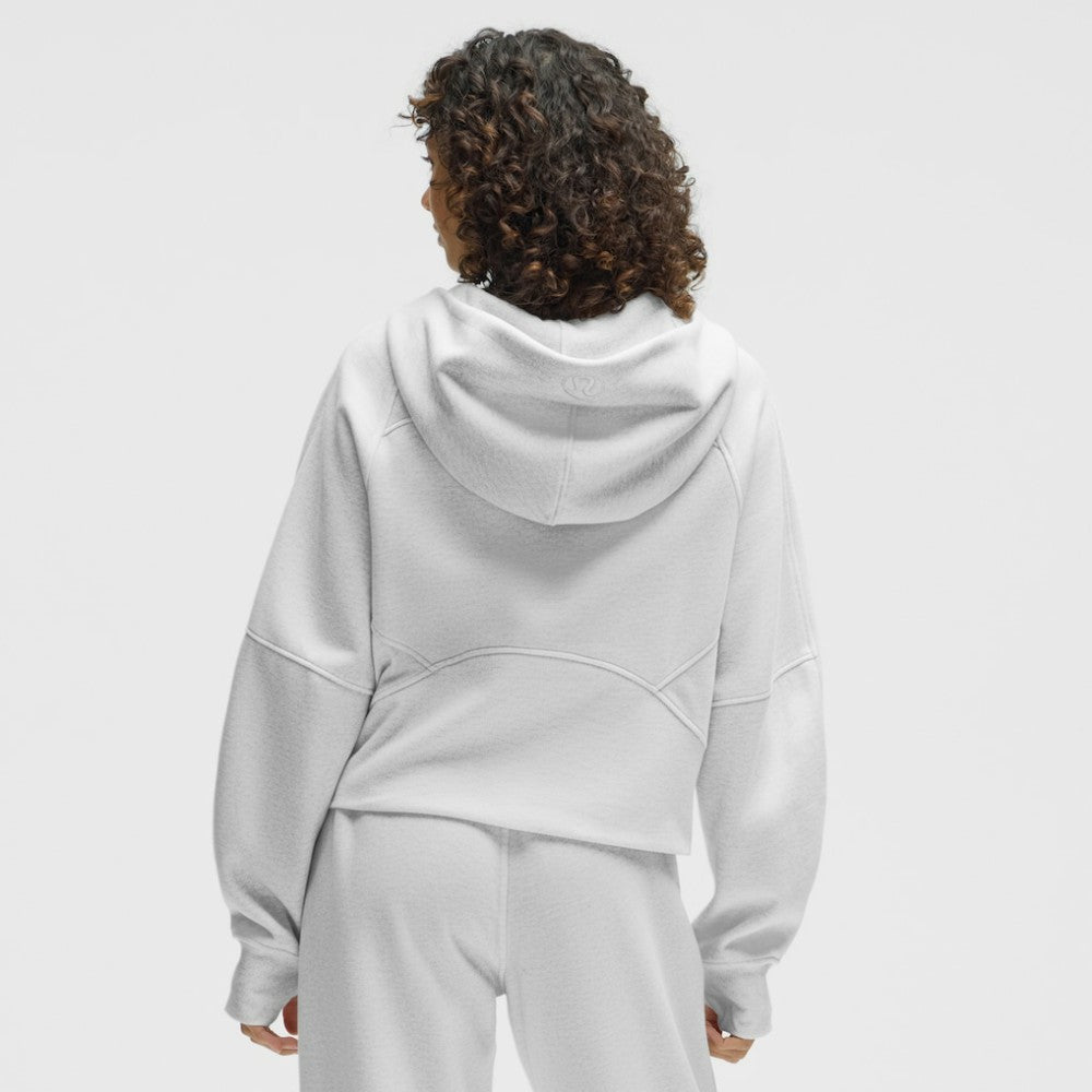 Los Angeles Kings lululemon Women's Scuba Oversized Half-Zip Hoodie - Heathered Core Ultra Light Grey Hoodies