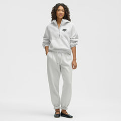 Los Angeles Kings lululemon Women's Scuba Oversized Half-Zip Hoodie - Heathered Core Ultra Light Grey Hoodies