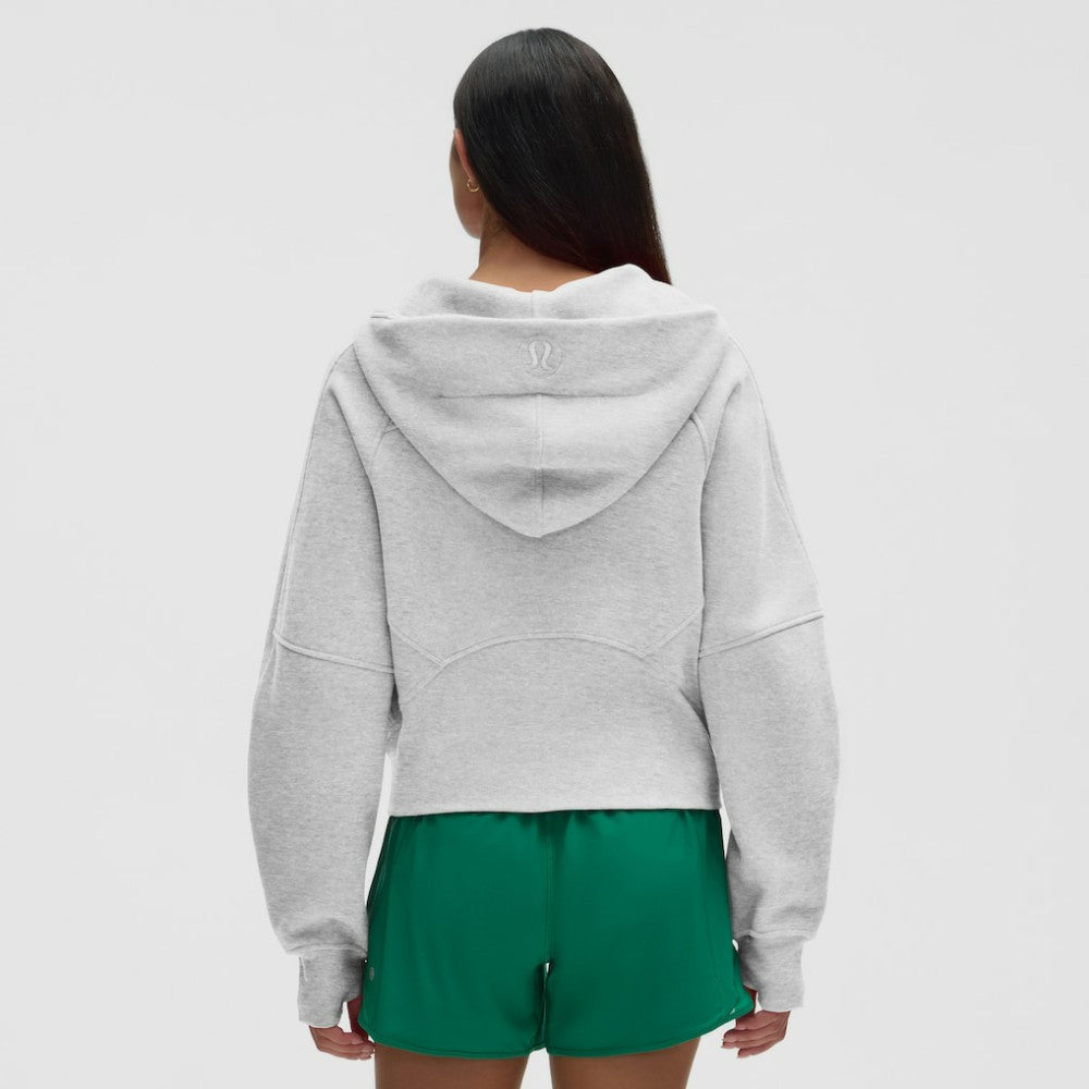 Montreal Canadiens lululemon Women's Scuba Oversized Half-Zip Hoodie - Heathered Core Ultra Light Grey Hoodies