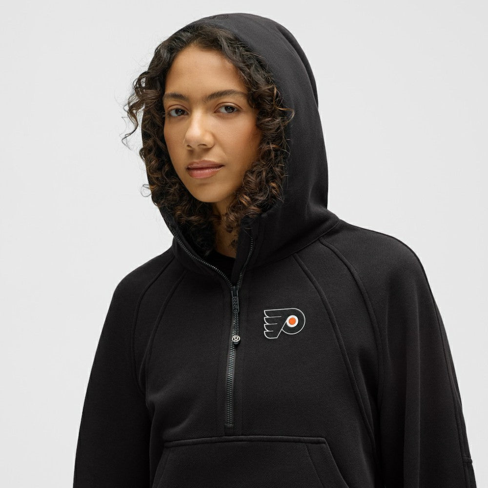 Philadelphia Flyers lululemon Women's Scuba Oversized Half-Zip Hoodie - Black Hoodies