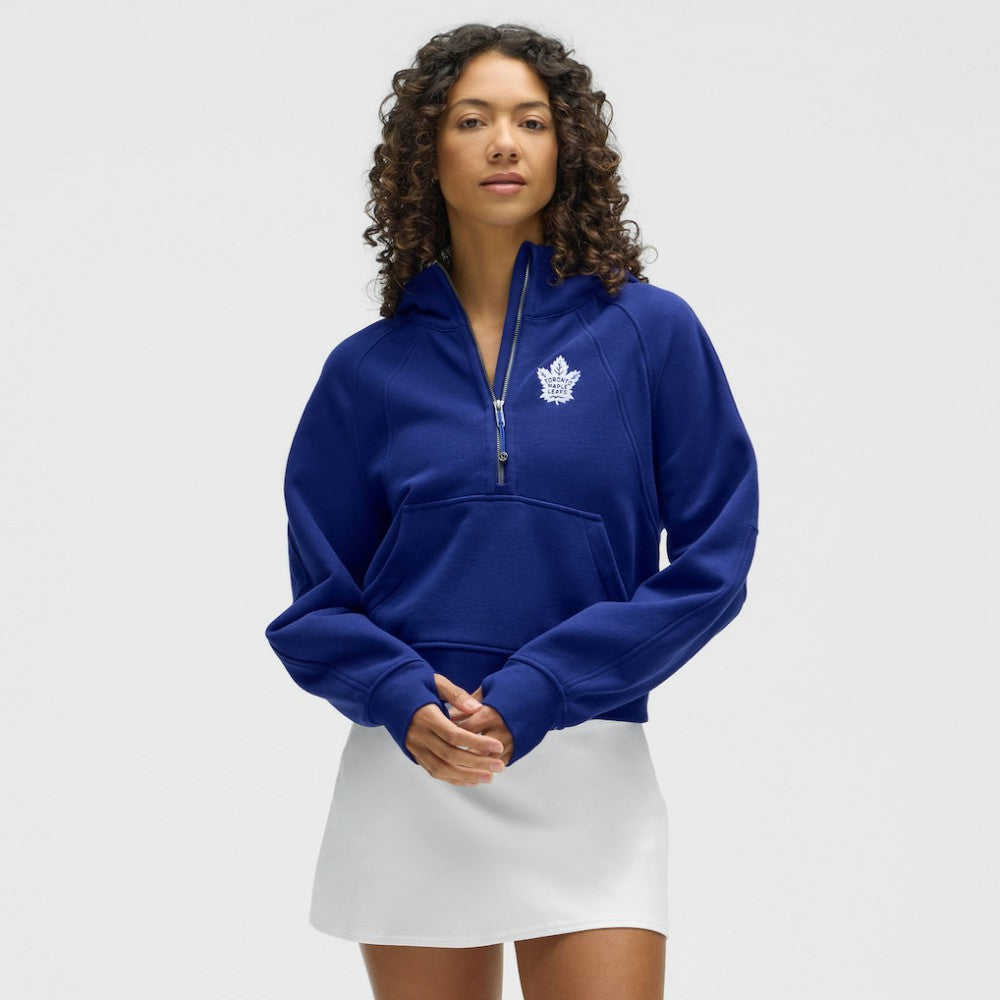 Toronto Maple Leafs lululemon Women's Scuba Oversized Half-Zip Hoodie - Larkspur Hoodies