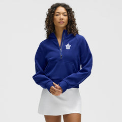 Toronto Maple Leafs lululemon Women's Scuba Oversized Half-Zip Hoodie - Larkspur Hoodies