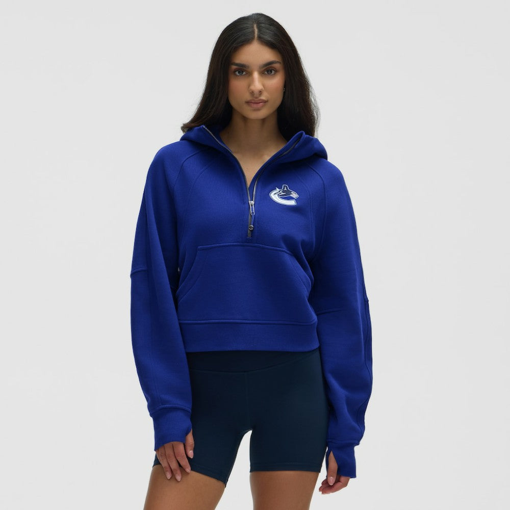 Vancouver Canucks lululemon Women's Scuba Oversized Half-Zip Hoodie - Larkspur Hoodies