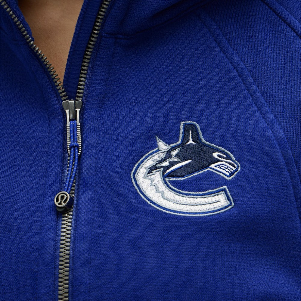 Vancouver Canucks lululemon Women's Scuba Oversized Half-Zip Hoodie - Larkspur Hoodies