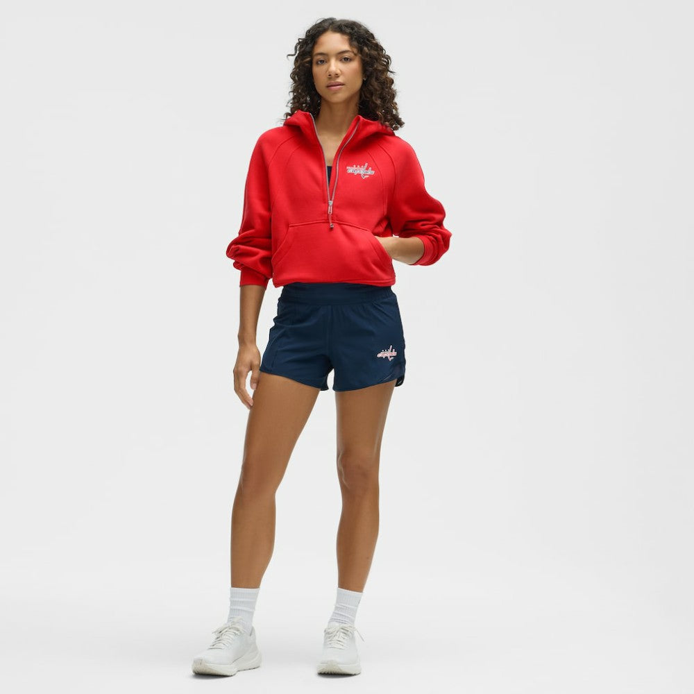 Washington Capitals lululemon Women's Scuba Oversized Half-Zip Hoodie - True Red Hoodies
