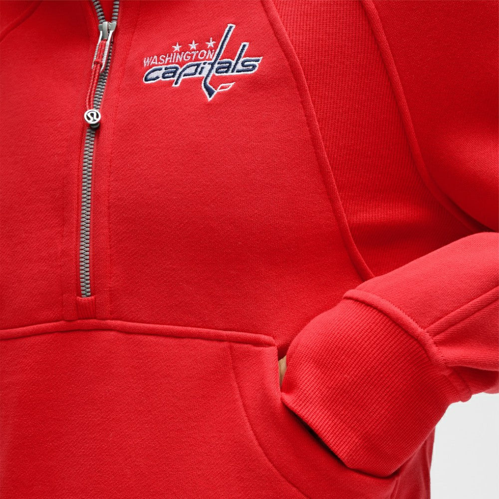 Washington Capitals lululemon Women's Scuba Oversized Half-Zip Hoodie - True Red Hoodies