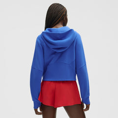 New York Rangers lululemon Women's Scuba Oversized Half-Zip Hoodie - Blue Hoodies