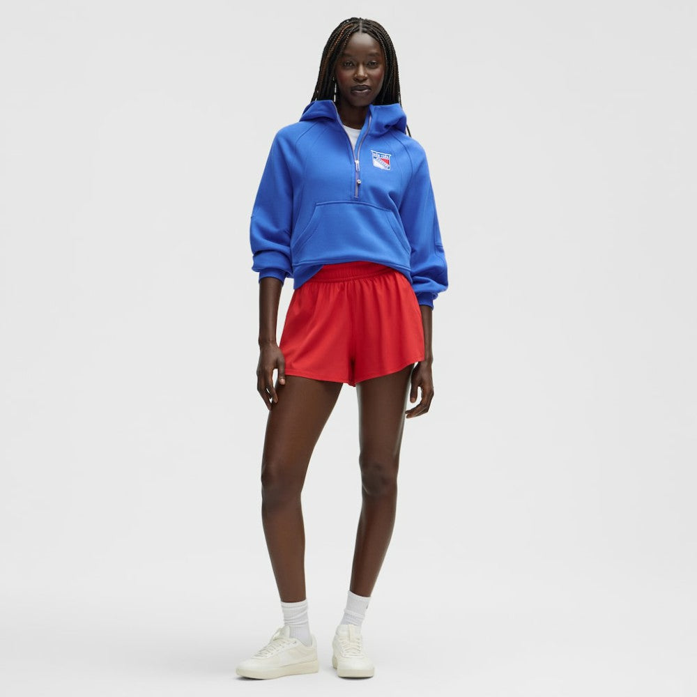 New York Rangers lululemon Women's Scuba Oversized Half-Zip Hoodie - Blue Hoodies