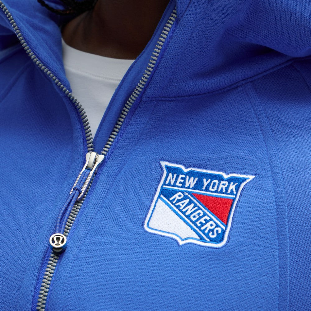 New York Rangers lululemon Women's Scuba Oversized Half-Zip Hoodie - Blue Hoodies