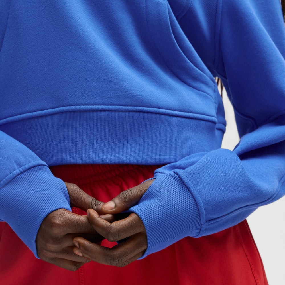 New York Rangers lululemon Women's Scuba Oversized Half-Zip Hoodie - Blue Hoodies