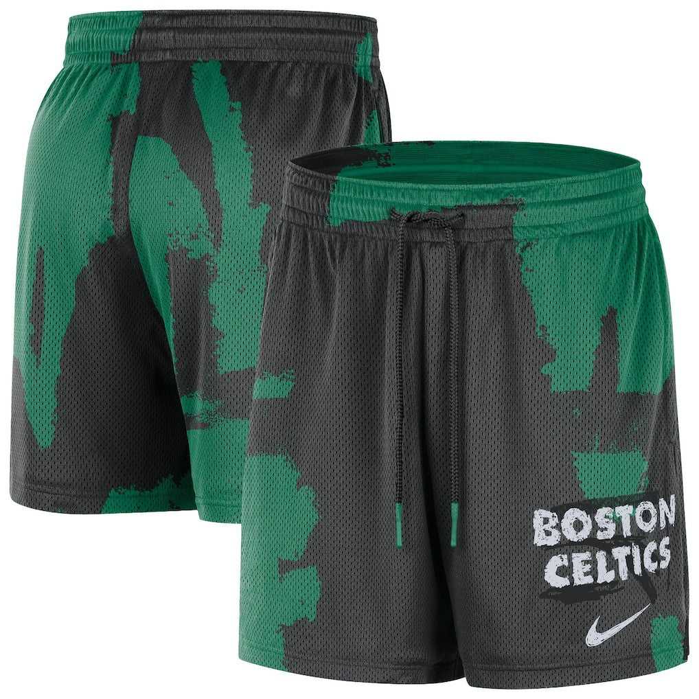 Boston Celtics Courtside Club Dri-FIT Practice Shorts - Black/Kelly Green outlet