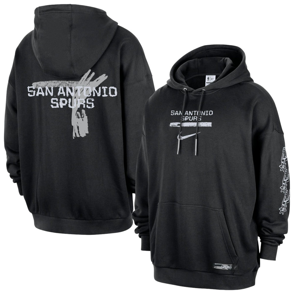 San Antonio Spurs Courtside Club Premium Hoodie - Black outlet