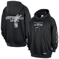 San Antonio Spurs Courtside Club Premium Hoodie - Black outlet