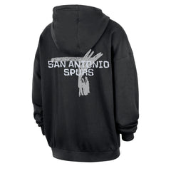 San Antonio Spurs Courtside Club Premium Hoodie - Black outlet