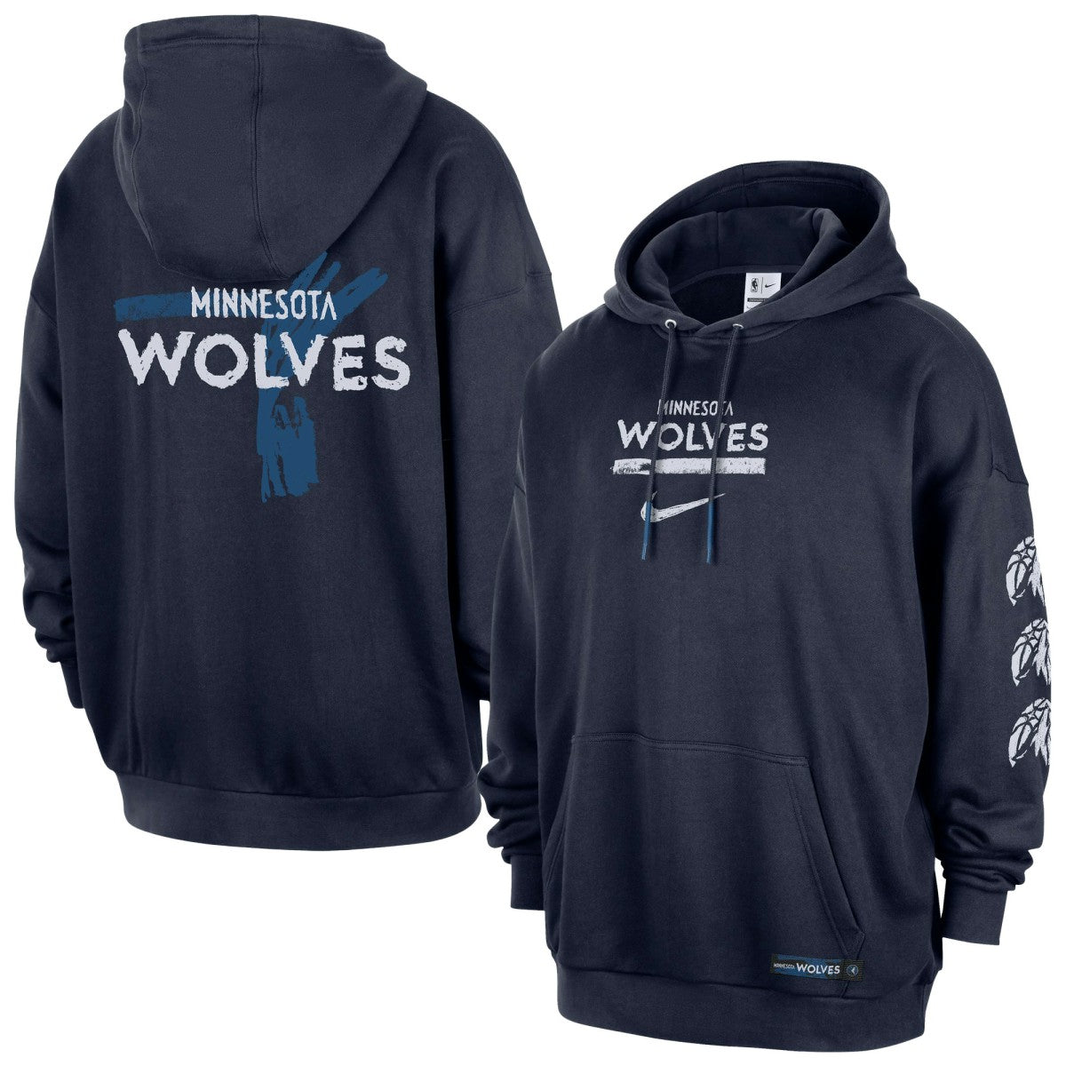 Minnesota Timberwolves Courtside Club Premium Hoodie - Navy online
