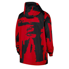 Chicago Bulls Courtside Club Premium Woven Full-Zip Hooded Jacket - Black/Red sale