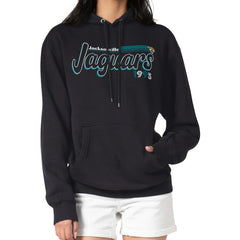 Jacksonville Jaguars Starter Women's Groovy Script Pullover Hoodie - Black on sale
