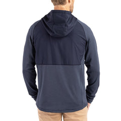 Chicago Bears Cutter & Buck Peshastin Eco Fleece Recycled Raglan Full-Zip Tri-Blend Hybrid Jacket - Heather Navy outlet