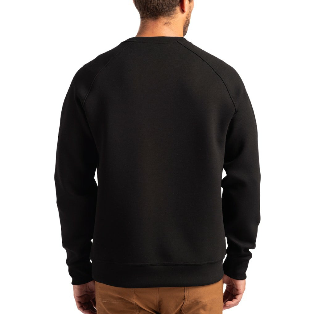 Carolina Panthers Cutter & Buck Throwback Roam Recycled Raglan Pullover Sweatshirt - Black discount